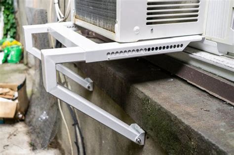 can ac window support bracket be mounted in aluminum frame|aluminum window frame ac installation.